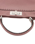 Pre-Loved Peekaboo Handbag Leather with Silver Hardware, Pink