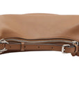 Pre-Loved Fendigraphy Shoulder Bag Leather Medium with Silver Hardware, Brown
