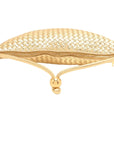 Pre-Loved Sardine Shoulder Bag Intrecciato Leather Mini with Gold Hardware, Gold