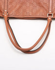 Pre-Loved Guccissima Tote Guccissima Leather with Silver Hardware, Cognac
