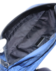 Pre-Loved Nylon Belt Bag Belt Bag Nylon with Silver Hardware, Blue