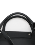 Pre-Loved Big Bag Tote Leather Small with Silver Hardware, Black