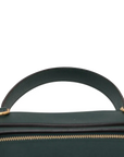 Pre-Loved Belt Bag Handbag Leather Micro with Gold Hardware, Green
