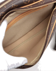 Pre-Loved Reporter PM Crossbody Bag Monogram Coated Canvas PM with Gold Hardware, Brown