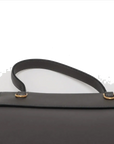 Pre-Loved Belt Bag Handbag Leather Micro with Gold Hardware, Grey