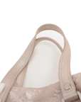 Pre-Loved Shimmer Comète Shoulder Bag Monogram Leather with Silver Hardware, Pink