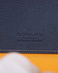Pre-Loved Senat Pochette Goyardine Coated Canvas MM with Silver Hardware, Navy Blue