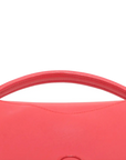 Pre-Loved Double V Handbag Monogram Leather with Gold Hardware, Red