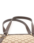 Pre-Loved Abbey Tote Monogram Coated Canvas Medium with Gold Hardware, Beige/Brown