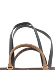 Pre-Loved OnTheGo Tote Monogram Coated Canvas MM with Gold Hardware, Brown