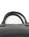 Pre-Loved Galleria Double Zip Tote Leather Medium with Gold Hardware, Black