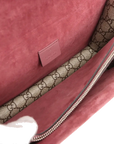 Pre-Loved Dionysus Blooms Shoulder Bag Monogram Coated Canvas Small with Aged Silver Hardware, Beige Ebony