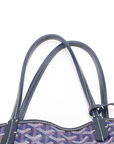 Pre-Loved Saint Louis Tote Goyardine Coated Canvas PM, Navy Blue