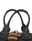 Pre-Loved Paddington Handbag Leather with Aged Gold Hardware, Black