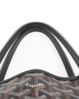 Pre-Loved Saint Louis Tote Goyardine Coated Canvas GM with Silver Hardware, Black