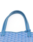Pre-Loved Saint Louis Tote Goyardine Coated Canvas PM with Silver Hardware, Blue