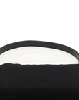 Pre-Loved Mamma Baguette Shoulder Bag Plain Canvas with Silver Hardware, Black