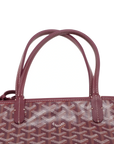 Pre-Loved Saint Louis Tote Goyardine Coated Canvas PM with Silver Hardware, Burgundy