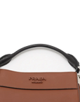 Pre-Loved Margit Handbag Leather Small with Silver Hardware, Brown