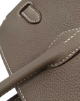 Pre-Loved Birkin Handbag Leather with Gold Hardware 25, Etoupe