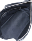 Pre-Loved Quilted Carré Pochette Shoulder Bag Quilted Leather with Silver Hardware, Black