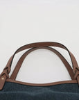Pre-Loved Craft Tote Denim with Gold Hardware, Blue