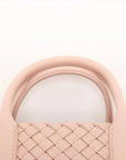 Pre-Loved Cabat Tote Intrecciato Leather Mini with Gold Hardware, Pink