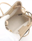 Pre-Loved Ophidia Bucket Bag GG Supreme Coated Canvas Mini with Gold Hardware, Beige / White