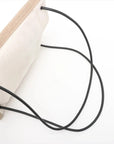 Pre-Loved Université Flat Crossbody Pouch Crossbody Bag Plain Canvas with Silver Hardware, Beige