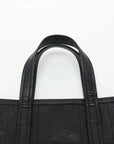 Pre-Loved Barbes East-West Shopper Tote Leather Small with Silver Hardware, Black