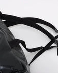 Pre-Loved GG Imprime Backpack Monogram Coated Canvas with Silver Hardware, Black