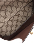 Pre-Loved Blondie Shoulder Bag Monogram Coated Canvas with Gold Hardware, Beige/Ebony
