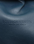 Pre-Loved The Pouch Clutch Leather with Silver Hardware, Blue