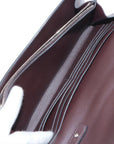 Pre-Loved Constance Long To Go Crossbody Bag Leather with Palladium Hardware, Dark Brown