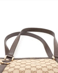 Pre-Loved Abbey Tote Monogram Coated Canvas Medium with Gold Hardware, Beige/Brown