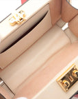 Pre-Loved Interlocking G Crossbody Bag Leather Mini with Gold Hardware, Cream