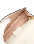 Pre-Loved Sylvie Crossbody Bag Leather Mini with Gold Hardware, White