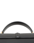 Pre-Loved 16 (Seize) Handbag Leather Small with Gold Hardware, Black