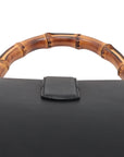Pre-Loved Dionysus Bamboo Top Handle Handbag Leather Medium with Aged Gold Hardware, Black, Green, Red