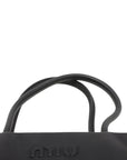 Pre-Loved Bowling Bag Handbag Leather with Gold Hardware, Black