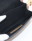 Pre-Loved Dauphine Crossbody Bag Monogram Coated Canvas Mini with Gold Hardware, Brown