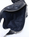Pre-Loved Belt Bag Guccissima Leather with Silver Hardware, Navy