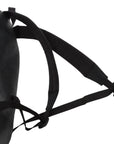 Pre-Loved Explorer Graffiti Backpack Graffiti Leather with Silver Hardware, Black
