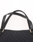 Pre-Loved Abbey D-Ring Tote GG Monogram Coated Canvas with Gold Hardware, Black