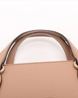 Pre-Loved Soho Tote Leather Small with Gold Hardware, Beige