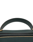 Pre-Loved Belt Bag Handbag Leather Micro with Gold Hardware, Green