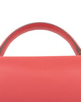 Pre-Loved Kelly Retourne Handbag Leather 32 with Gold Hardware, Red