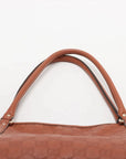 Pre-Loved Guccissima Tote Guccissima Leather with Silver Hardware, Cognac