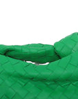 Pre-Loved Jodie Handbag Intrecciato Leather Mini with Gold Hardware, Green