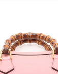 Pre-Loved Diana Bamboo Tote Leather Mini with Gold Hardware, Pink
